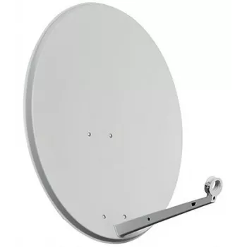 CORAB AS-80-PRO 80 cm offsetinė palydovinė antena, cinkuotas plienas, šviesiai pilka