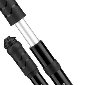 ROCKBROS 810PCS-HP Mini rankinis dviračio siurblys su lanksčia žarna, Presta ir Schrader vožtuvams - juodas