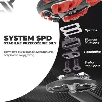 Rockbros M108 hibridiniai dviračio pedalai – nailono kompozitas, dvipusiai SPD ir platforma, juodi