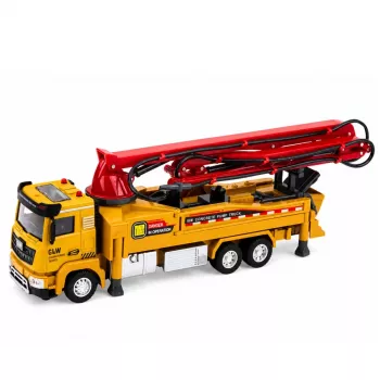LEAN TOYS betono siurblio sunkvežimis RC žaislas su šviesomis, garsais, vandens purškimu, 1:40 mastelis