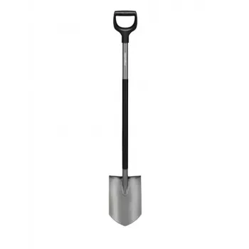 Fiskars Ergonomic darbinis kastuvas smailiu ašmenimis, D formos rankena, boro plienas, 1200 mm