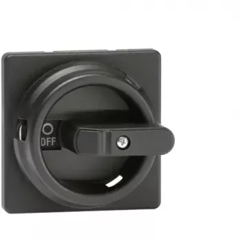 ABB OZ331SPB apvali rankenėlė, juoda, 6 mm velenas, IP65, skirta OT16-1250 jungikliams-atjungikliams