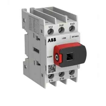 ABB OT Plus OT16G1-3BS16 A apkrovos atjungiklis, 3 polių, 16 A, 690 V AC, IP65 rankena