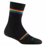 Darn Tough Women's Prism Micro Crew lengvos pado amortizacijos kojinės - juodos
