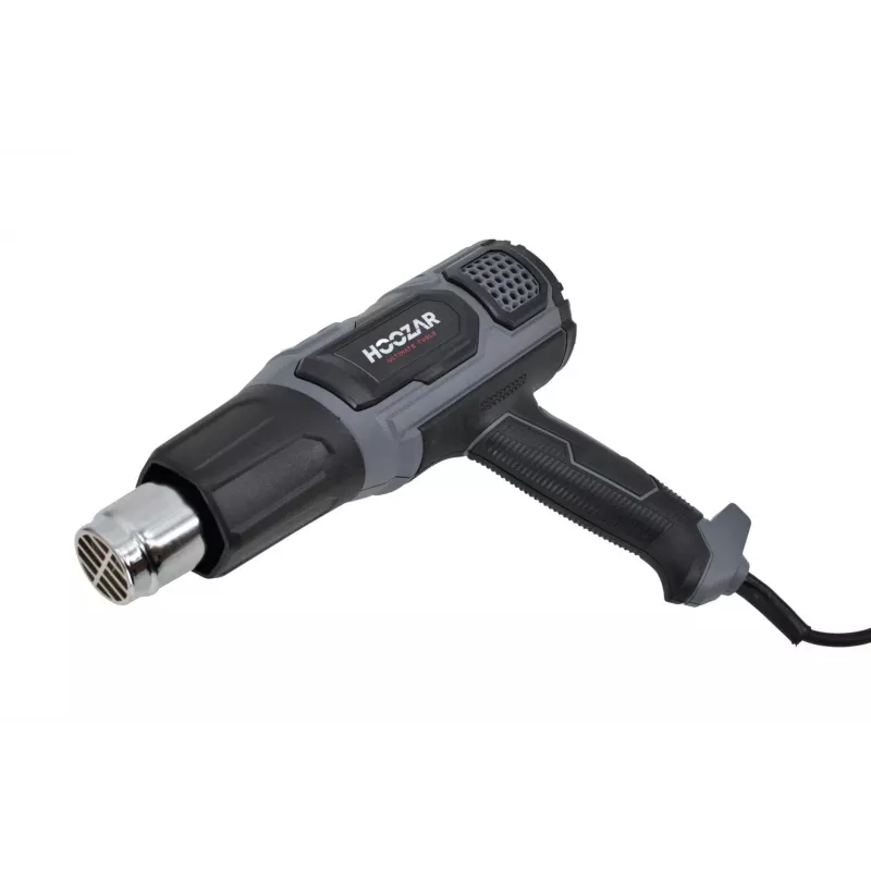 HOOZAR 2000W karšto oro pistoletas su reguliuojama temperatūra, LCD ekranu, 4 antgaliais ir dėklu