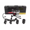 AWTOOLS 1200W movų suvirinimo aparatas PVC, PP, PE, PB, PPR vamzdžiams, 16–32 mm, 4 poros antgalių, reguliuojamas termostatas, metalinis korpusas