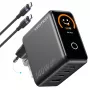 Vention 140W GaN įkroviklis su 1x USB-A, 3x USB-C ir USB-C į USB-C kabeliu 1m