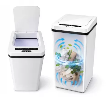 MOZOS FH-2 baltas automatinis jutiklinis šiukšlių konteineris 35L