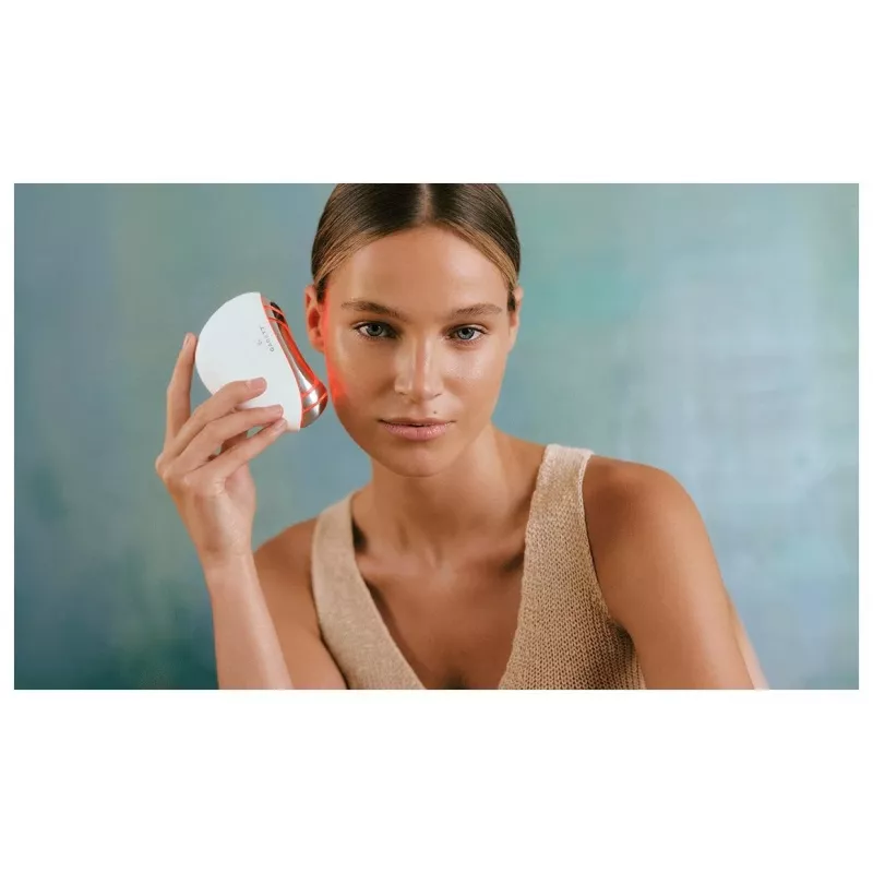Garett Beauty Glow Stone White – elektroninis veido masažuoklis su šiluma ir vibracija
