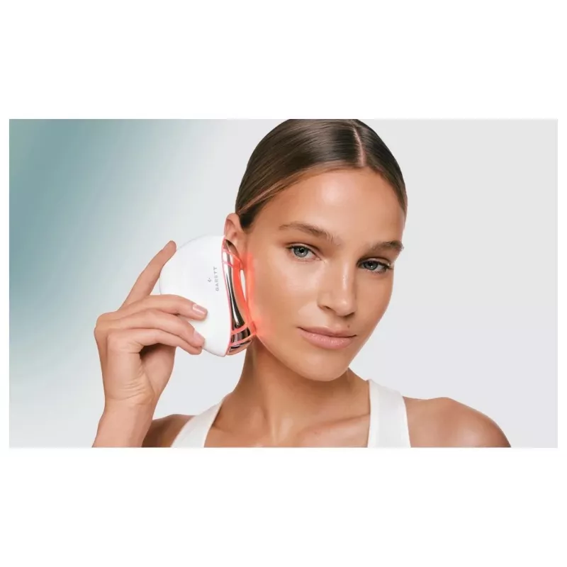 Garett Beauty Glow Stone White – elektroninis veido masažuoklis su šiluma ir vibracija