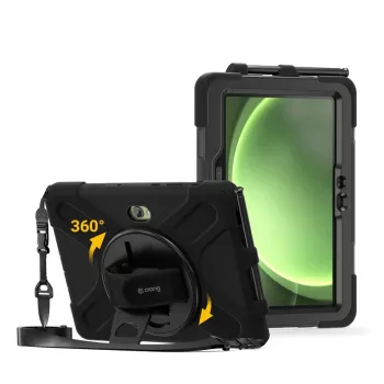 Crong Defender Plus apsauginis dėklas Samsung Galaxy Tab Active5 Pro 10,1 colio – juodas