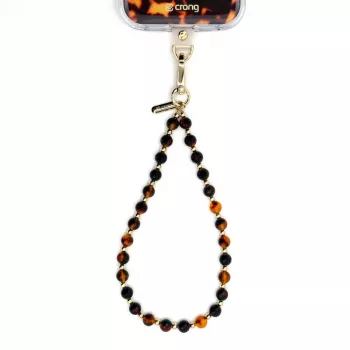 Crong Phone Charm Lanyard - vėžlio kiauto rašto karoliukų dirželis
