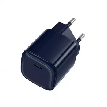 Crong NEO GaN 40W USB-C PD 3.2 sieninis įkroviklis su AVS – tamsiai mėlynas