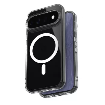 Crong Hybrid Clear Magnetic Case, skirtas Google Pixel 11 - suderinamas su MagSafe, permatomas