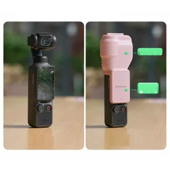 SUNNYLIFE apsauginis dangtelis DJI Osmo Pocket 4 – rožinis