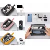 SUNNYLIFE kieto korpuso nešiojimo dėklas-organaizeris, skirtas DJI Osmo Pocket 3, Insta360 X5 ir Go 3s – rožinis