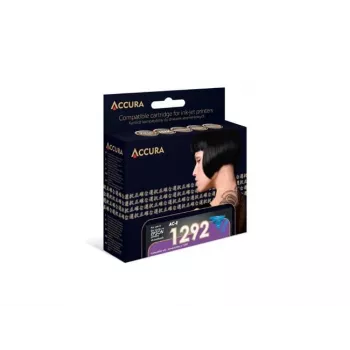 ACCURA AC-E1292CXL suderinama purkštuvo kasetė, ciiano, XL, skirta Epson T1292 (11,5 ml, 700 puslapių)