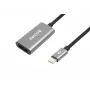 Accura USB-C į HDMI 4K 60Hz adapterio laidas M/F 0,23 m