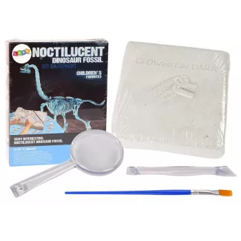 LEAN TOYS Archeologijos kasinėjimų rinkinys Dinozauro skeletas 3D Brachiosaurus holograma