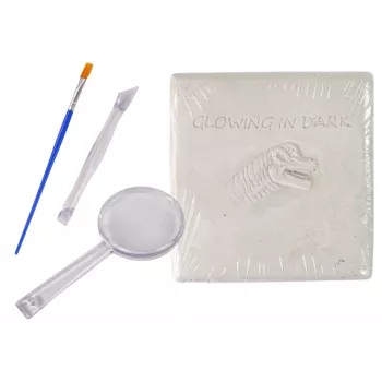 LEAN TOYS Archeologijos kasinėjimų rinkinys Dinozauro skeletas 3D Brachiosaurus holograma