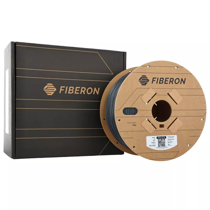 Polymaker Fiberon PPS-CF10 3D spausdintuvo gija, 1,75 mm, 3 kg, juoda