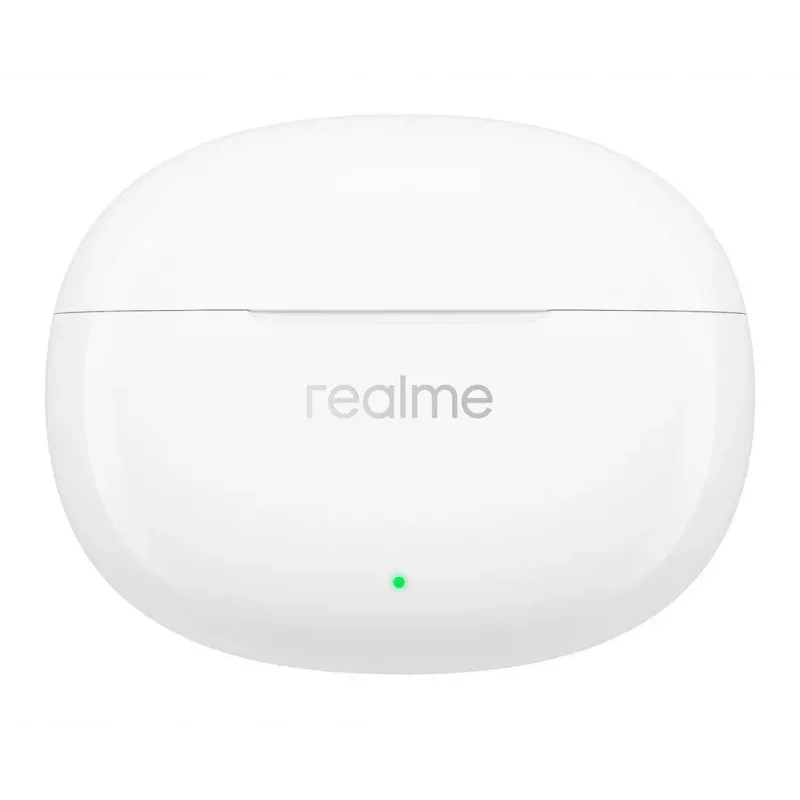 realme Buds T110 belaidės ausinės su 38h baterija, AI ENC, IPX5, Bluetooth 5.4, 10mm žemų dažnių tvarkykle, USB-C greitu įkrovimu, mažos delsos režimu, išmaniuoju valdymu, baltos