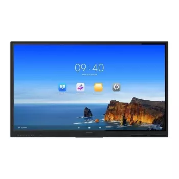 Hikvision Value Series DS-D5B75RB/EL 75 colių 4K UHD interaktyvus ekranas su liečiamuoju paviršiumi, juodos spalvos