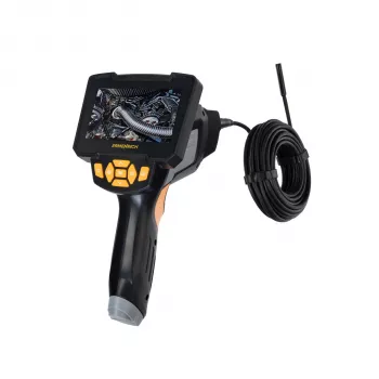 Ermenrich Seek VE70 pramoninis endoskopas su 5 m pusiau standžiu zondas, 4,3 colio IPS ekranu, 1080P kamera, IP67 atsparus vandeniui, 8 LED šviesomis, 2000mAh baterija