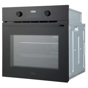 Midea MBO65M80D2-BK įmontuojama elektrinė orkaitė, 70 l, 3 kW, A, juoda