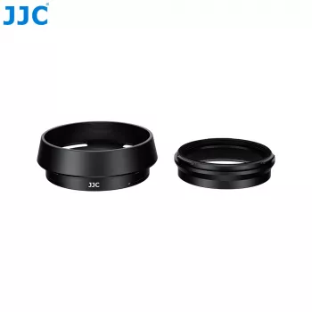JJC LH-JXHALF objektyvo gaubto adapterio žiedas 37 mm filtrams, skirtas Fujifilm XF 27mm F2.8 R WR - juodas