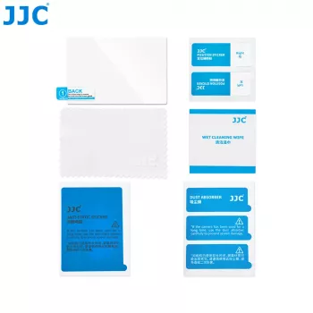 JJC GSP-XE5 Grūdinto stiklo LCD ekrano apsauga Fujifilm X-E5 - 9H kietumas, 0,3 mm, 2,5D užapvalinti kraštai, oleofobinė danga, montavimas be burbuliukų