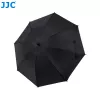 JJC fotoaparato lietaus skėtis su super spaustuku, 63 mm žiočių anga, 1/4 colio ir 3/8 colio sriegiais, juodas