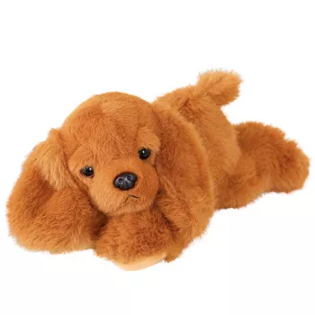 LEAN TOYS Plush Cocker Spaniel šuo su svertomis letenėlėmis, ruda, 30 cm