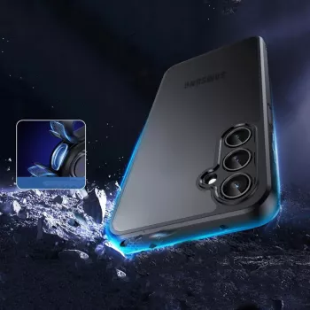 Tech-Protect Magmat magnetinis dėklas Samsung Galaxy M35 5G – matinė juoda (TPU/PC, suderinamas su MagSafe)