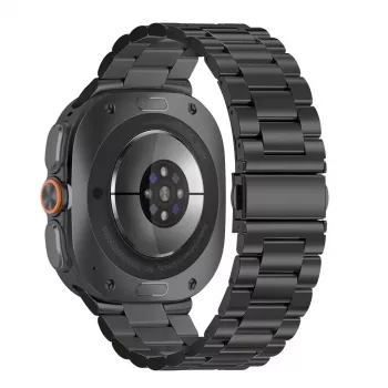 TECH-PROTECT nerūdijančio plieno laikrodžio dirželis Samsung Galaxy Watch Ultra 1/2 47mm juodas