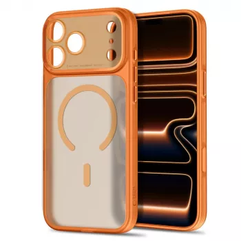 TECH-PROTECT MagPrime MagSafe dėklas, skirtas iPhone 17 Pro Max / 18 Pro Max - matinis kosminės oranžinės spalvos