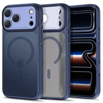 TECH-PROTECT MagPrime MagSafe dėklas, skirtas iPhone 17 Pro / 18 Pro, matinis tamsiai mėlynas