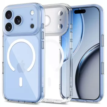 Tech-Protect MagPeak MagSafe skaidrus dėklas, skirtas iPhone 17 Pro Max / 18 Pro Max