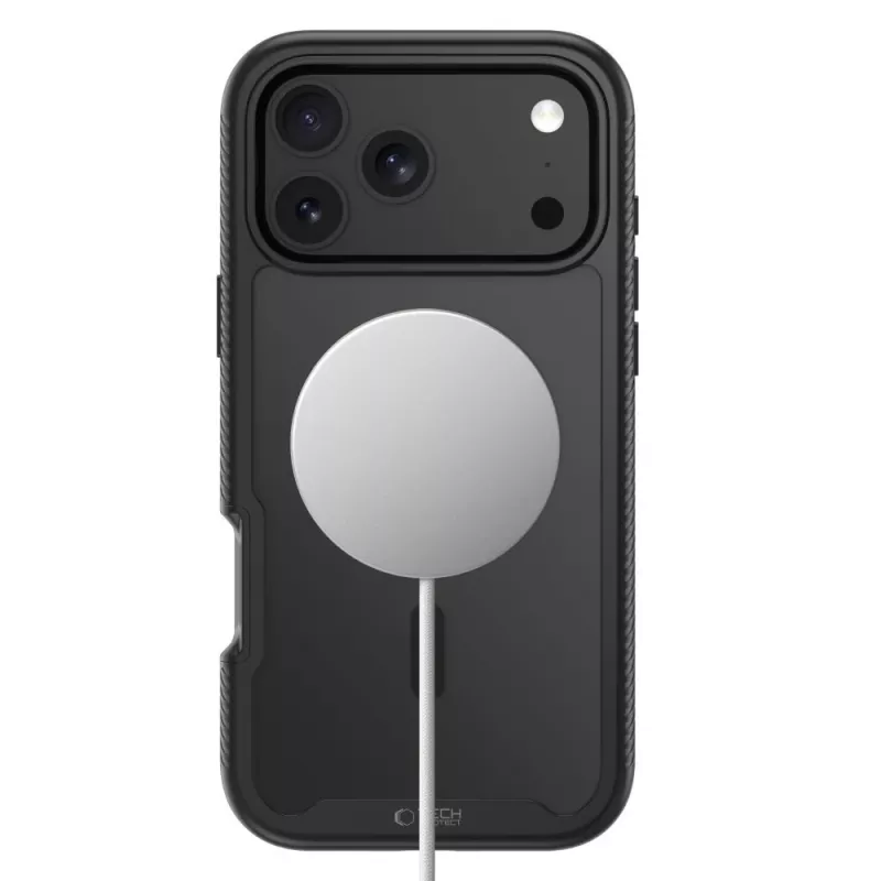 Tech-Protect Defense MagSafe dėklas, skirtas iPhone 17 Pro Max / 18 Pro Max, matinė juoda