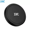 JJC LRR-OA6K2 objektyvo dangtelio ir dekoratyvinių žiedų rinkinys, skirtas DJI Osmo Action 6 (juodas dangtelis, raudonas ir mėlynas žiedai)