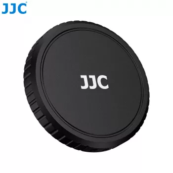 JJC LRR-OA6K2 objektyvo dangtelio ir dekoratyvinių žiedų rinkinys, skirtas DJI Osmo Action 6 (juodas dangtelis, raudonas ir mėlynas žiedai)