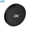 JJC LRR-OA6K2 objektyvo dangtelio ir dekoratyvinių žiedų rinkinys, skirtas DJI Osmo Action 6 (juodas dangtelis, raudonas ir mėlynas žiedai)