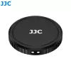 JJC LRR-OA6K2 objektyvo dangtelio ir dekoratyvinių žiedų rinkinys, skirtas DJI Osmo Action 6 (juodas dangtelis, raudonas ir mėlynas žiedai)
