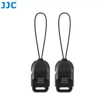 JJC QRK-PSK2 greito atjungimo dirželio laikiklis (2 vnt.) – juodas, tinka iki 60 mm diržams, 1/4 colio varžtas, 10 kg apkrova