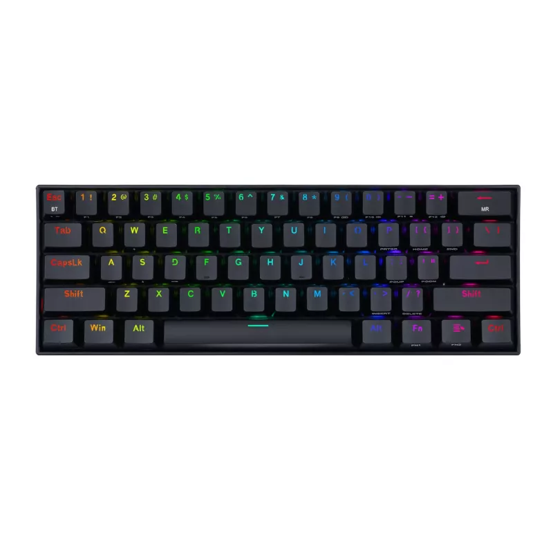 REDRAGON DRACONIC PRO mechaninė 61 klavišo RGB Bluetooth 5.0 žaidimų klaviatūra - juoda