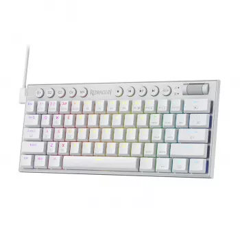Redragon K632 HORUS Mini 60% RGB laidinė žaidimų klaviatūra - balta