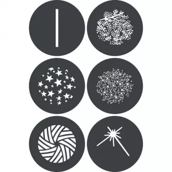 Godox GP GS3 Gobų rinkinys, skirtas projekciniams priedams (6 raštai, 66 mm)