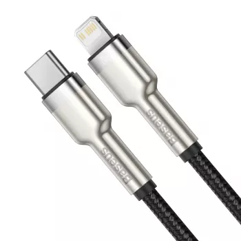 Baseus Cafule USB-C į Lightning PD 20W spartaus įkrovimo laidas 0,25 m, juodas