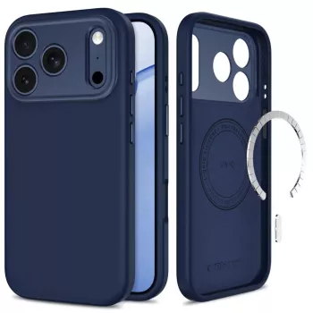 TECH-PROTECT Uniq MagSafe CC dėklas, skirtas iPhone 17 Pro / 18 Pro, tamsiai mėlynas