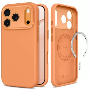 TECH-PROTECT UNIQ MagSafe CC dėklas, skirtas iPhone 17 Pro Max / 18 Pro Max - Cosmic Orange